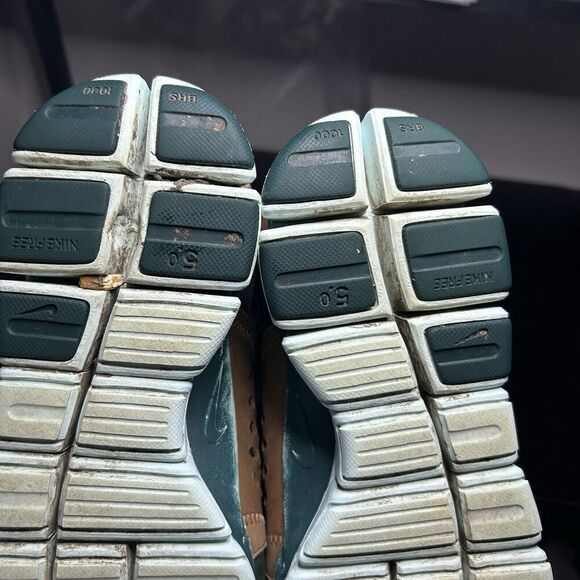 Nike Free 5.0 Liberty Of London Women's Size 10 Running Shoes Sneakers Green - Picture 13 of 14